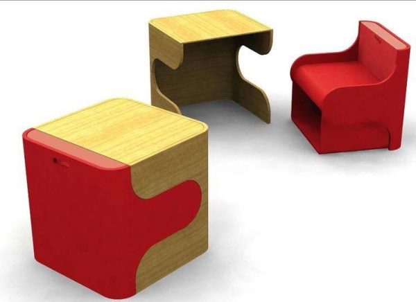 Interlock Desk & Chair Set