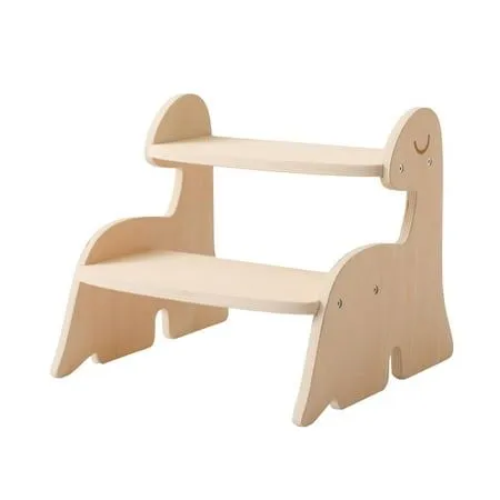 Dino Step Stool – Two-Level Wooden Support