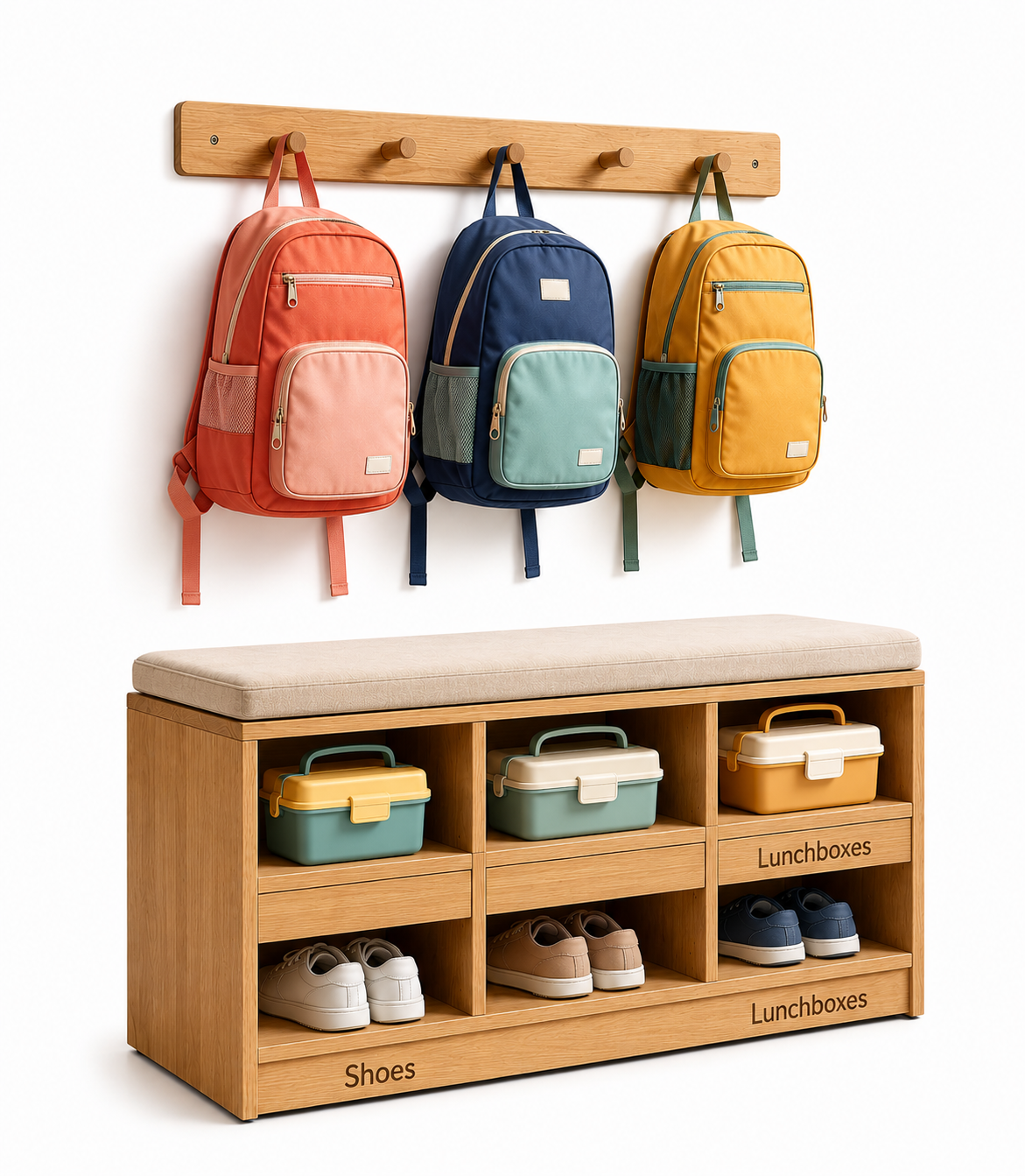 Entryway Organizer Bench