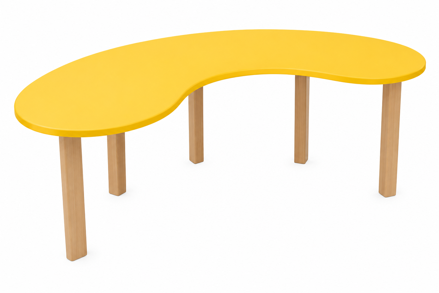 Kidney-Shaped Activity Table