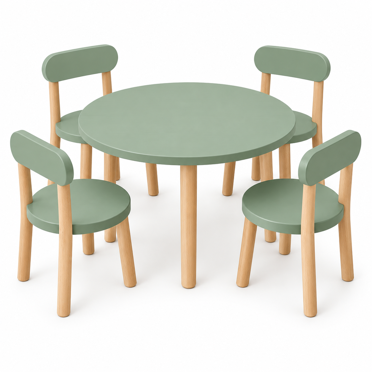 Kids Round Table & Chair Set
