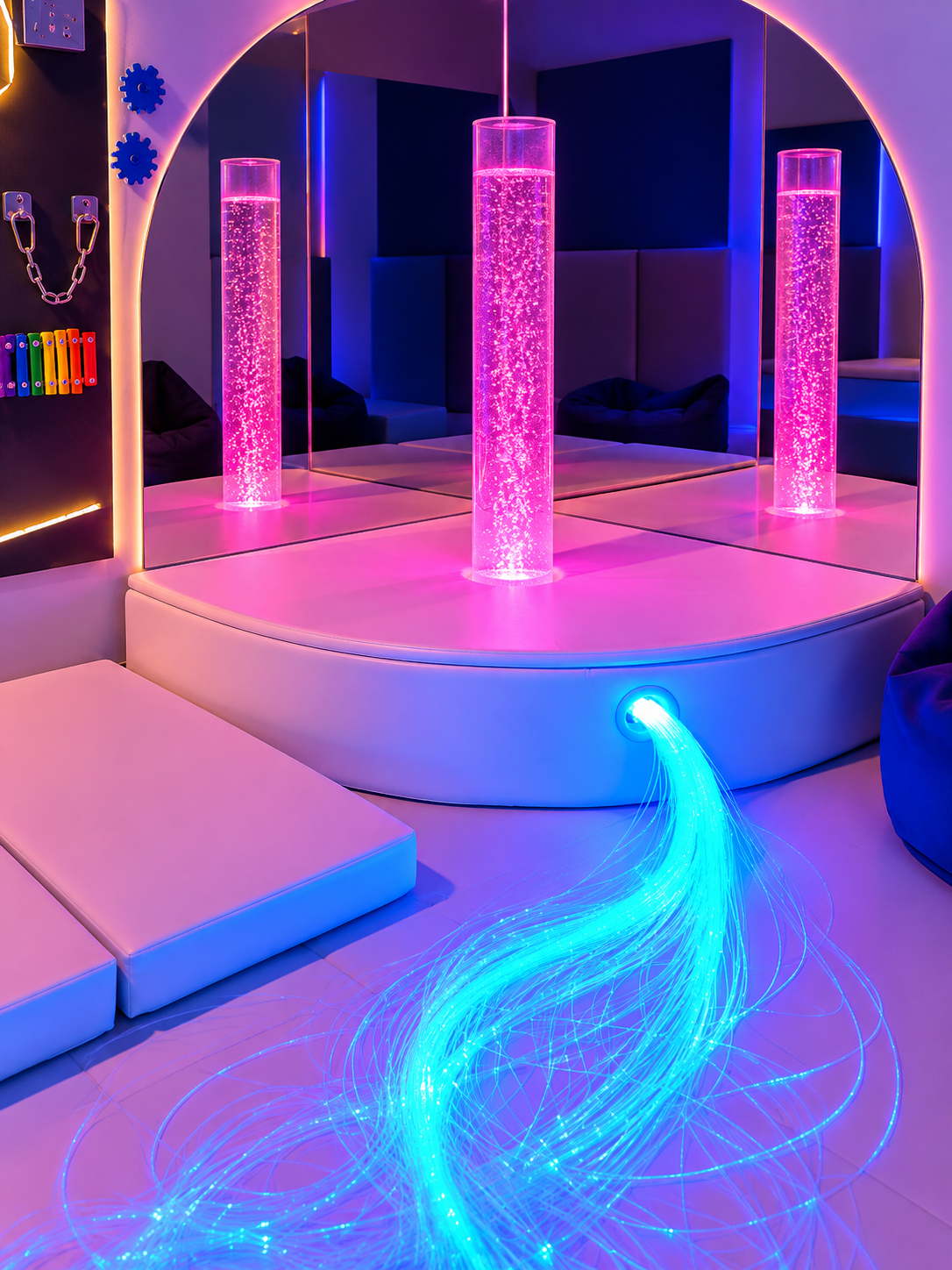 Bubble Tube Sensory Station